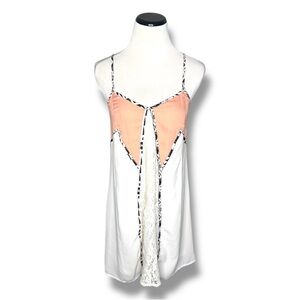 Jealous Tomato Floral Lace Mini Slip Dress